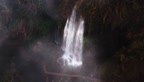 The waterfall from the air